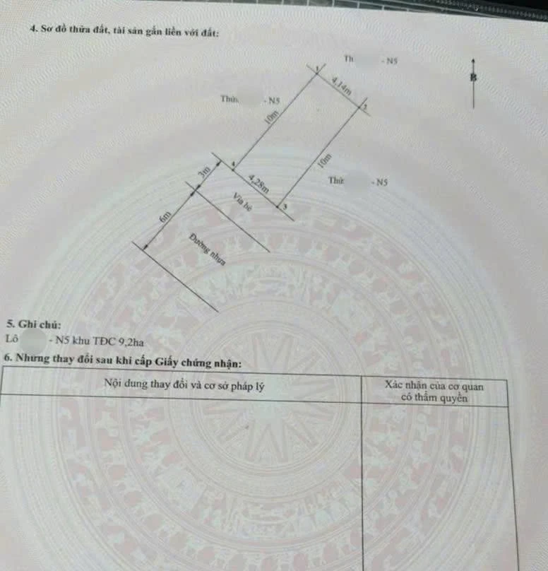 Bán đất lô liền kề 42m2 khu đấu giá 9,2Ha Thành Tô, Hải An, Hải Phòng - Ảnh thu nhỏ 4