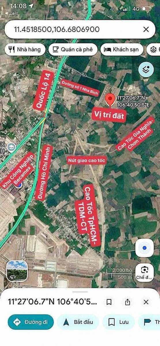 Bán đất mặt tiền Nha Bích, Chơn Thành, 175m², 4 tỷ - Ảnh 1