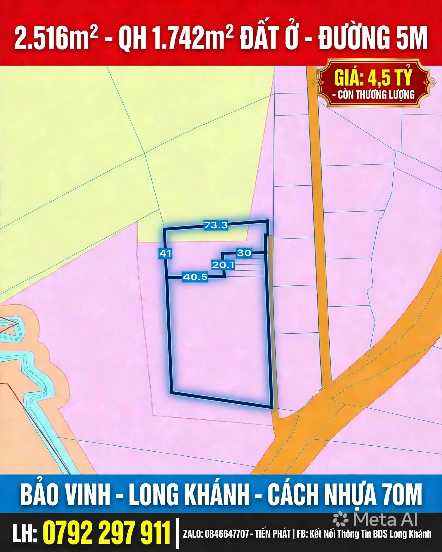 Bán đất vườn 2.516m² Bảo Vinh Long Khánh - Ảnh 1