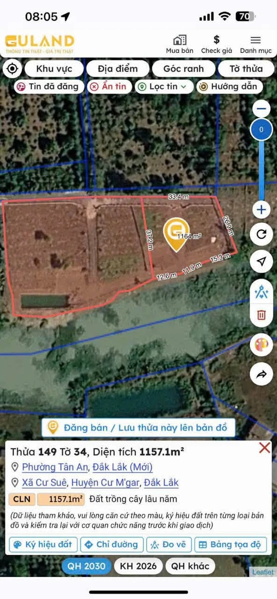 Bán đất view hồ tự nhiên Phường Tân An Cần Giờ 4,2 sào - 1 tỷ 380 triệu - Ảnh 1