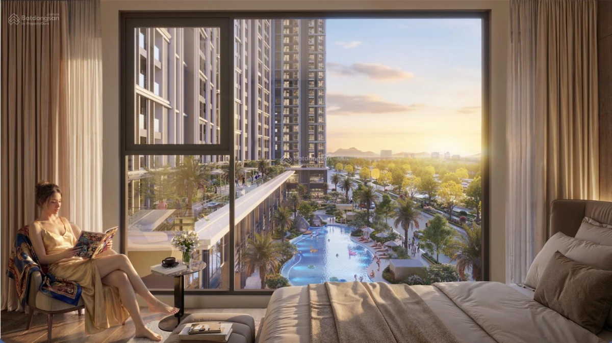 Chỉ 1,8 tỷ sở hữu Studio E91007 Beachtro Tower Blanca City, view hồ bơi và công viên - Ảnh thu nhỏ 2