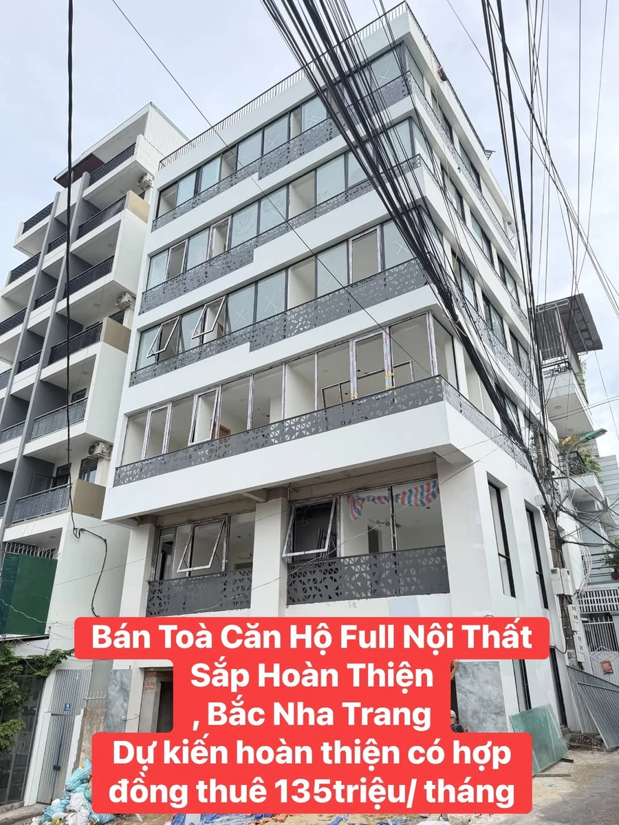 Bán tòa căn hộ dịch vụ 7 tầng 691m² gần biển Hòn Chồng Nha Trang - Ảnh 1