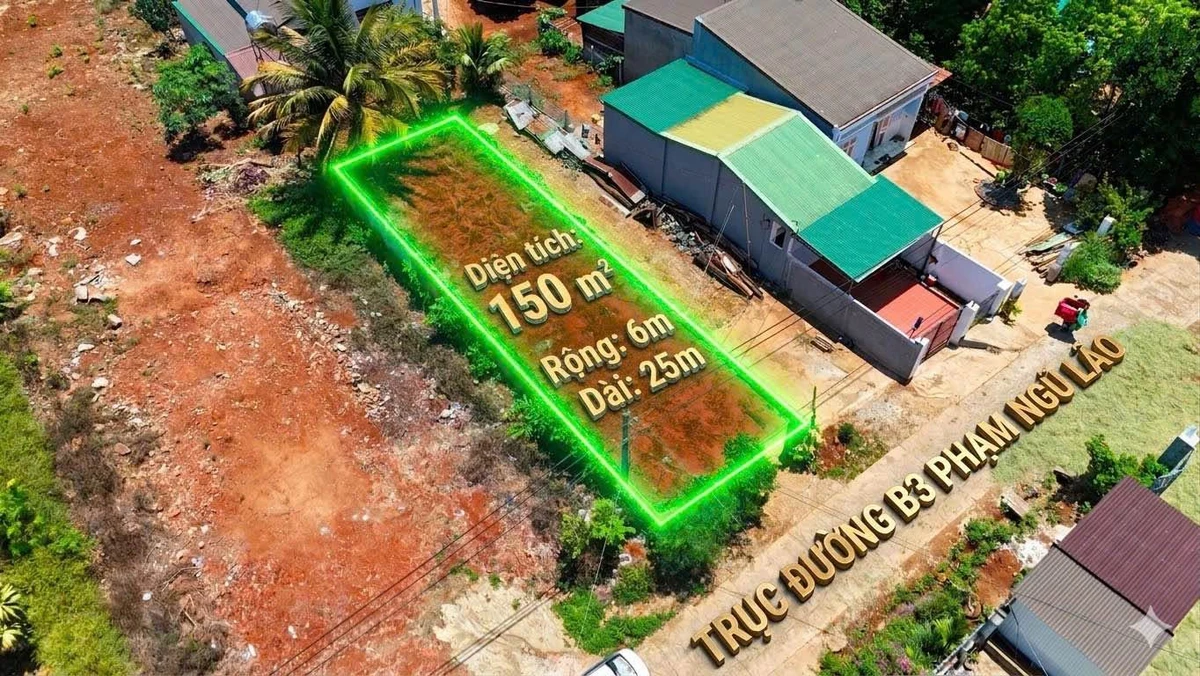 Bán đất mặt tiền A3 150m2 tại Buôn Ma Thuột 1 tỷ 780 triệu - Ảnh thu nhỏ 2