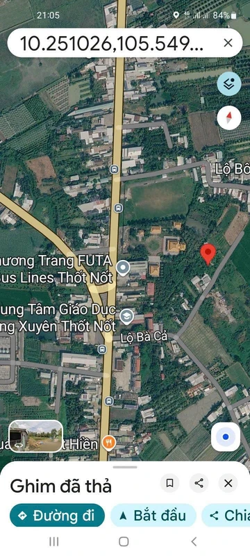 Bán đất nền 1029m2 cặp lộ đal 5m tại Trung Kiên, Thốt Nốt, Cần Thơ giá 2,6 tỷ