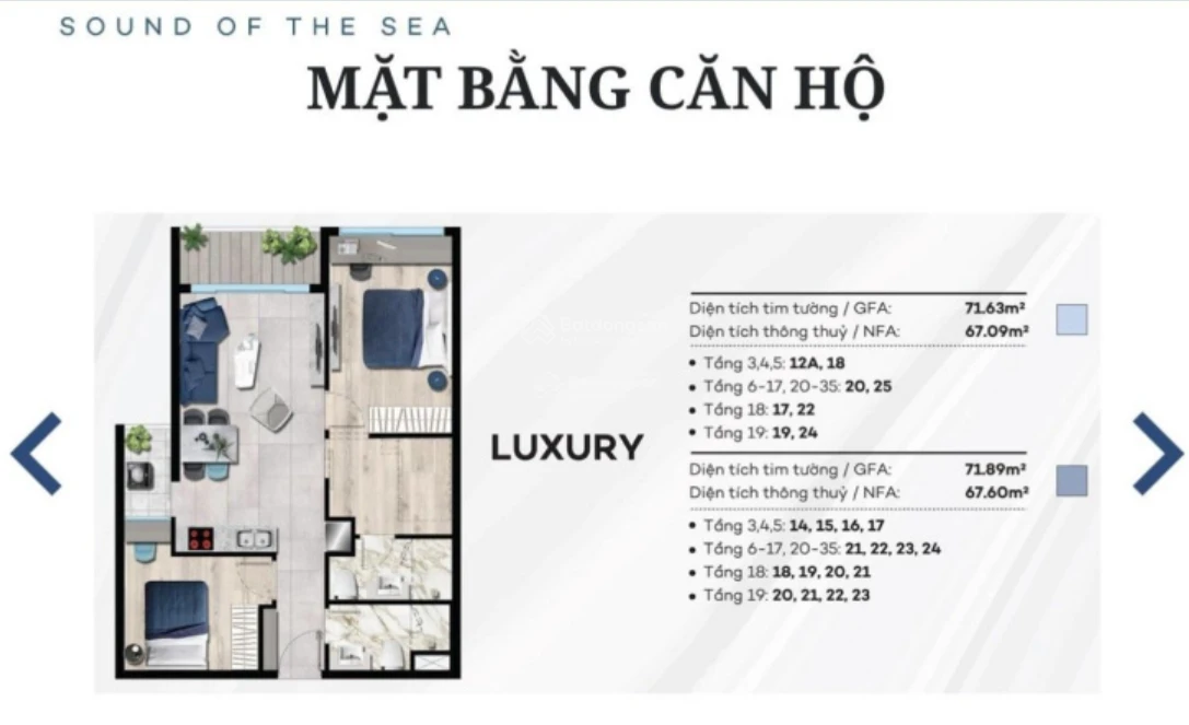 Giỏ hàng chuyển nhượng căn hộ The Sóng Vũng Tàu 1,2PN,3PN Giá tốt từ 1.850 tỷ. Hotline 0902 674 *** - Ảnh thu nhỏ 4