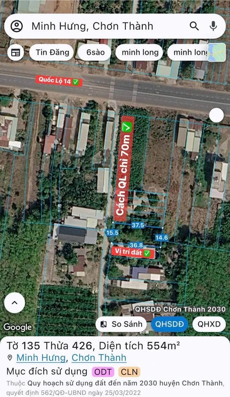 Bán đất Hóc Môn gần Quốc Lộ 14, 100m2, 1 tỷ 80