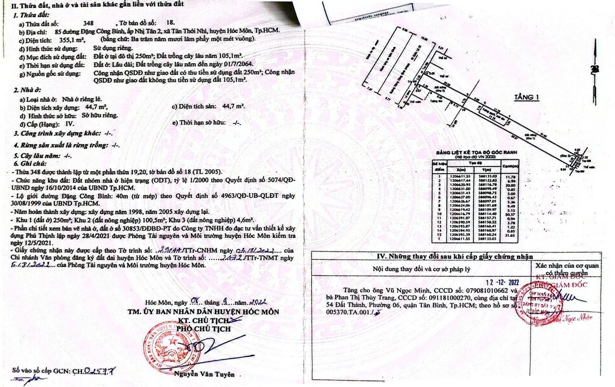 Bán đất mặt tiền Thanh Niên 335m² Hóc Môn 7,2 tỷ - Ảnh 1