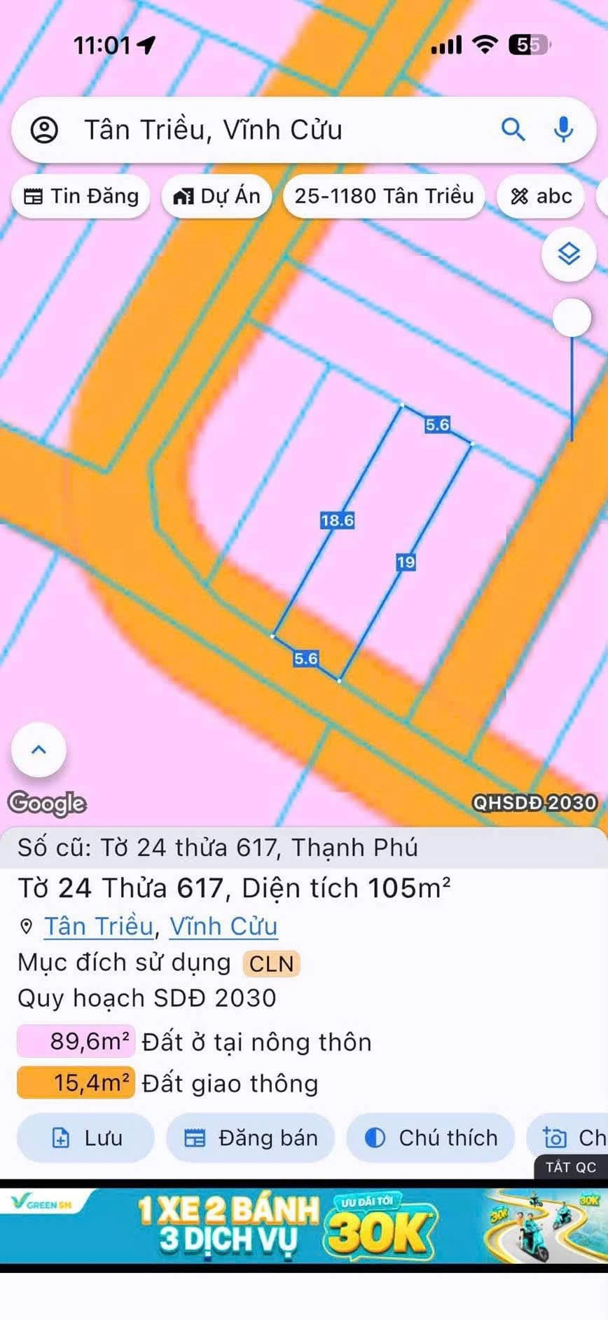 Bán đất nền 90m2 sổ riêng Quận 12 1 tỷ 490 - Ảnh 1