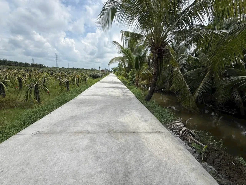 Bán đất thổ cư mặt tiền đường đan 5x35m, sổ hồng riêng, giá 690 triệu tại Vĩnh Công, Tây Ninh