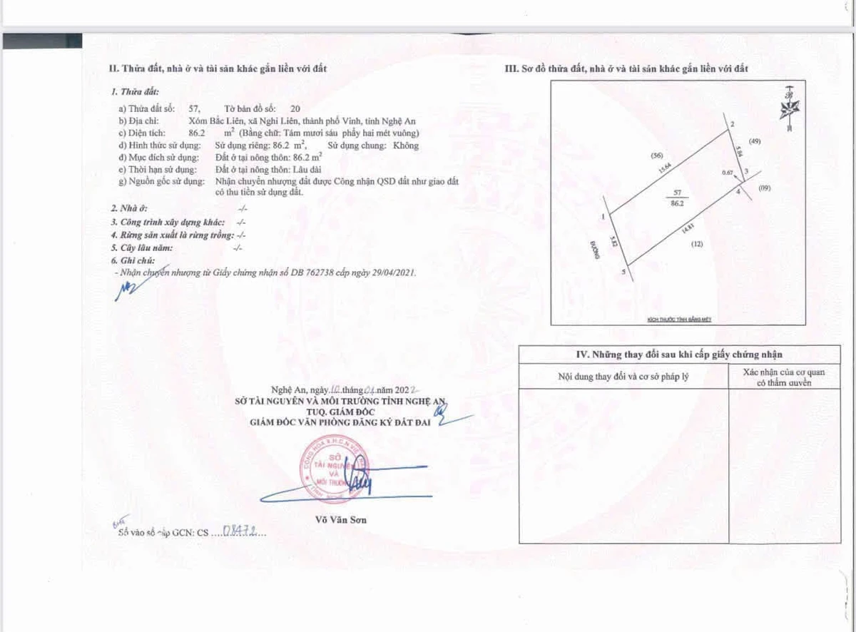 Bán đất xóm Bắc Liên Nghi Liên 86,2m² 1 tỷ 6 - Ảnh 1