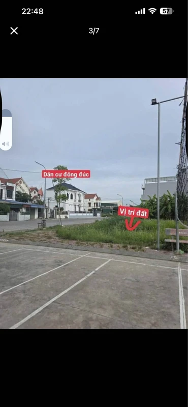 Bán lô đất góc 3 mặt tiền 88.5m² Hải Phòng