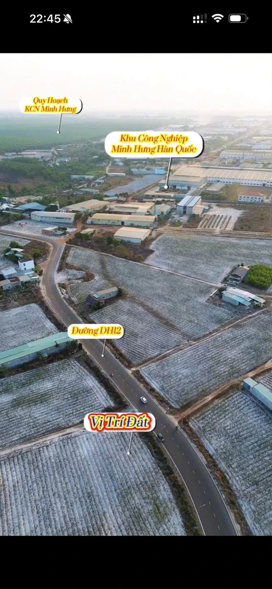 Bán đất mặt tiền Đường DH12 Minh Hưng 536m² giá 1 tỷ 400 - Ảnh thu nhỏ 3