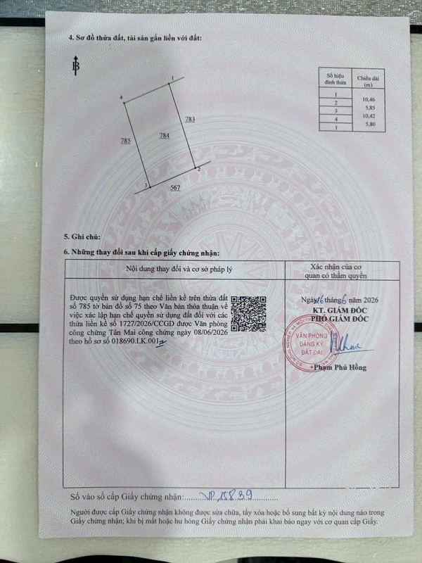 Bán nhà hẻm 97m² 2 phòng ngủ Tân Lập datlangthai