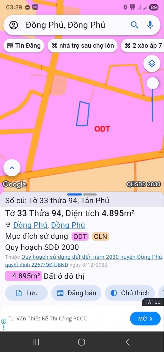 Bán đất 4800m² tại Đồng Phú, Đồng Nai, 2 tỷ - Ảnh thu nhỏ 2
