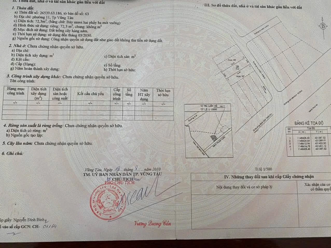 Bán nhà sổ riêng 72.3m2 gần biển Vũng Tàu - Ảnh 1