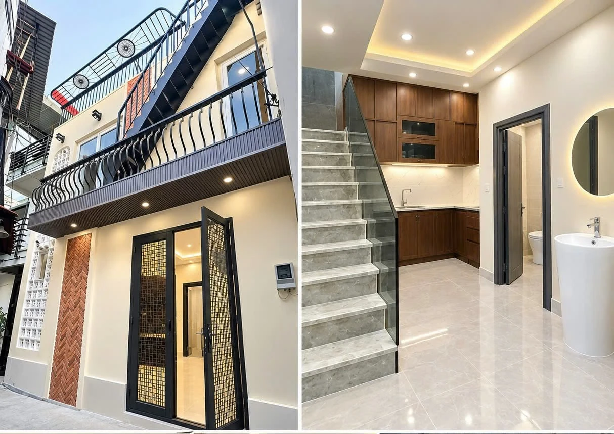 Bán nhà mới 3 tầng 24m² 3PN khu Bình Thạnh – Phú Nhuận giá 3,35 tỷ - Ảnh 1