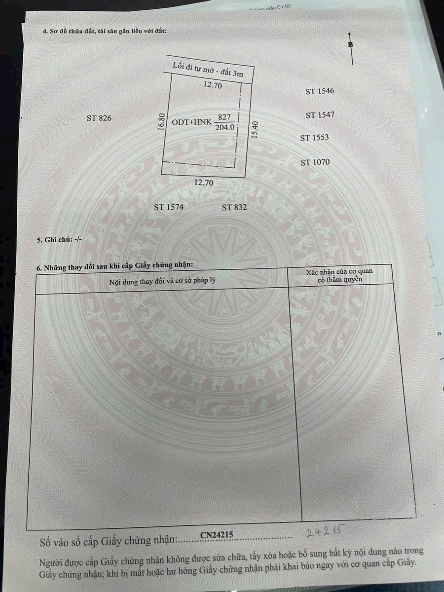 Bán đất Phú Mỹ, Thủ Dầu Một 204 m² - 2 tỷ 9 - Ảnh thu nhỏ 5