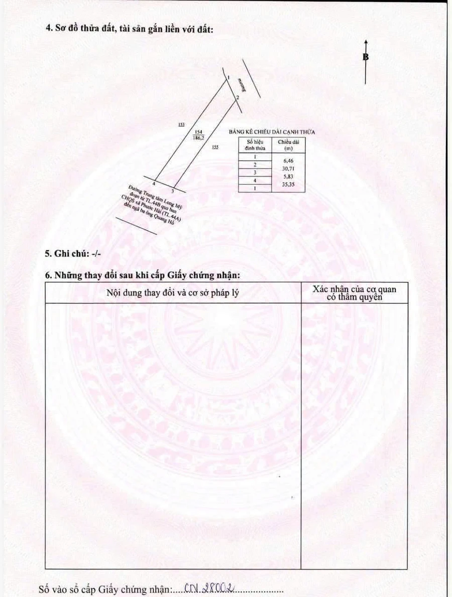 Bán đất 186m2 Phước Hải 1 tỷ 350 - Ảnh thu nhỏ 3