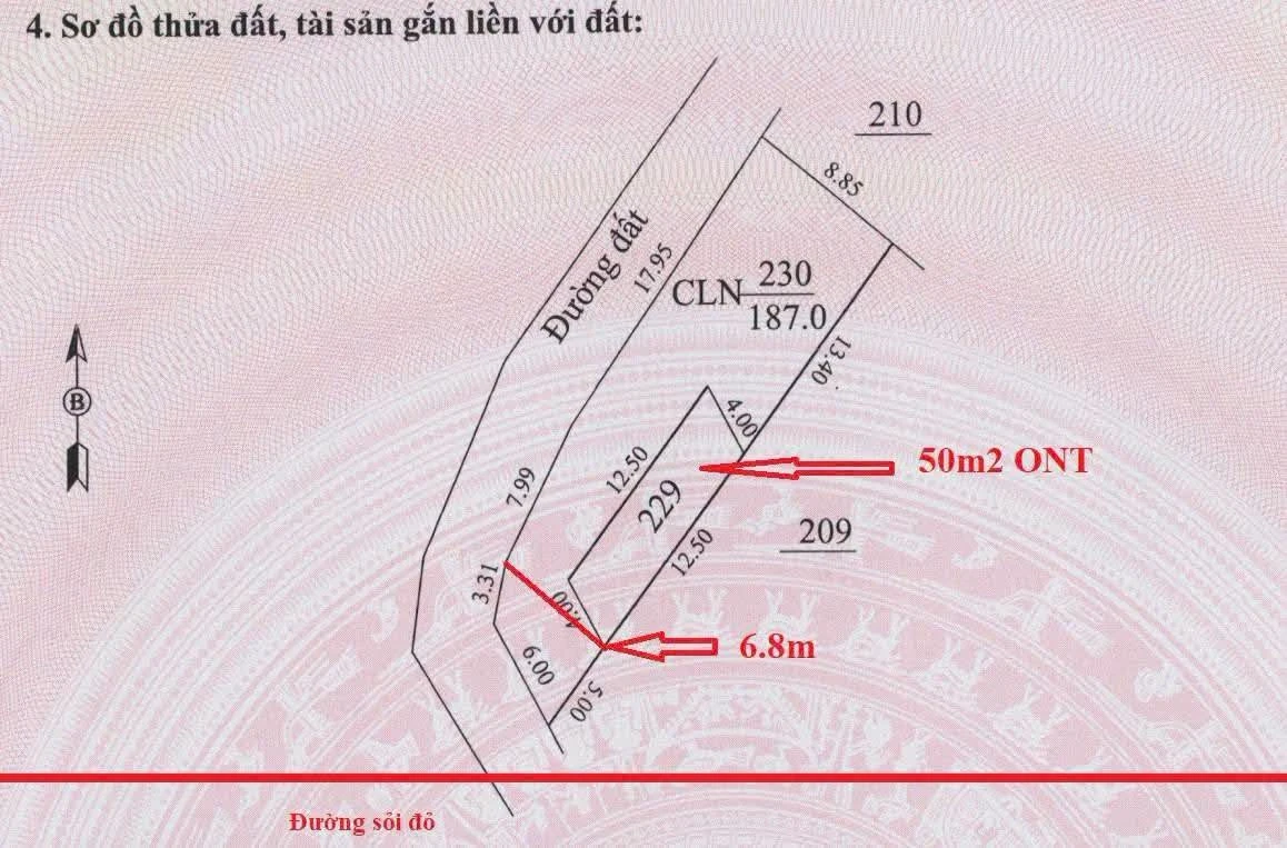 Bán đất Bàu Sen Hảo Đước Tây Ninh 210m² giá 188 triệu - Ảnh thu nhỏ 5