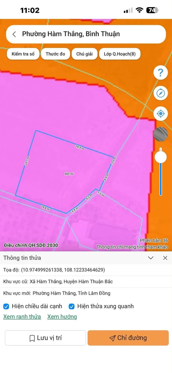 Bán đất 520m² Phường Hàm Thắng, Bình Thuận - Ảnh 1