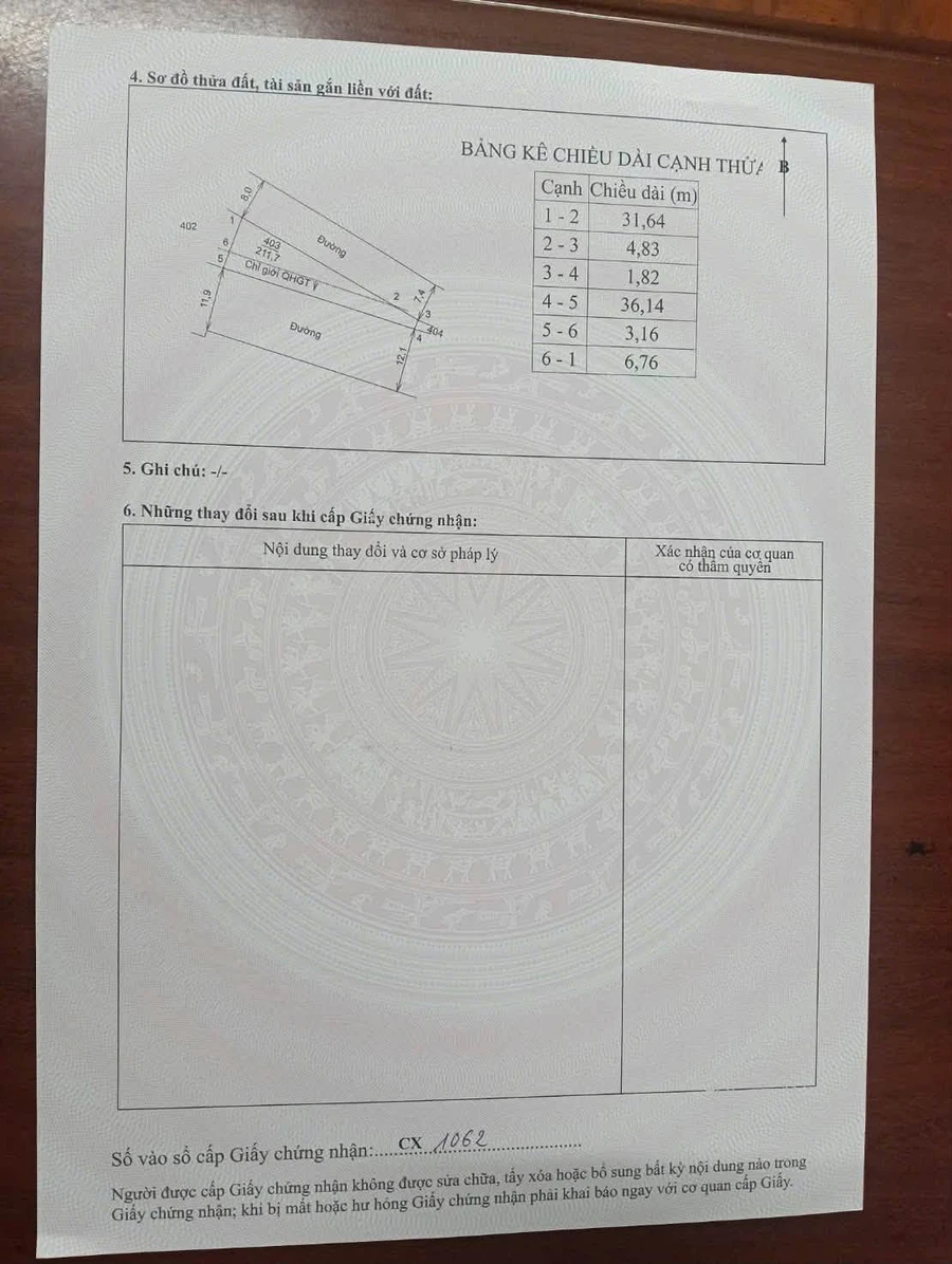 Bán lô đất 2 mặt tiền 211m2 gần KCN Phong Điền, Huế - Ảnh thu nhỏ 5
