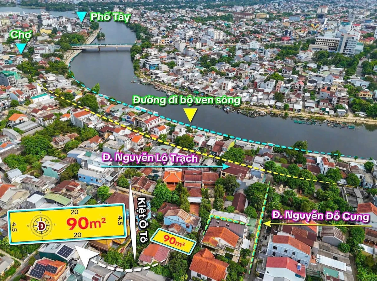 Bán đất kiệt oto Nguyễn Lộ Trạch, Huế, 90m², 2.6 tỷ - Ảnh thu nhỏ 3
