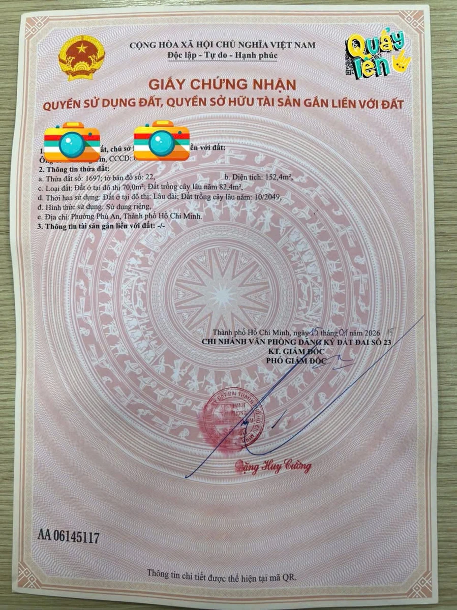 Bán đất Phú An 70m² Bến Cát 1,68 tỷ - Ảnh thu nhỏ 5