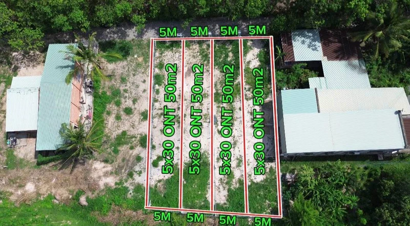 Bán 4 lô đất 140m2 Giồng Cà, Tây Ninh - 199 triệu/lô