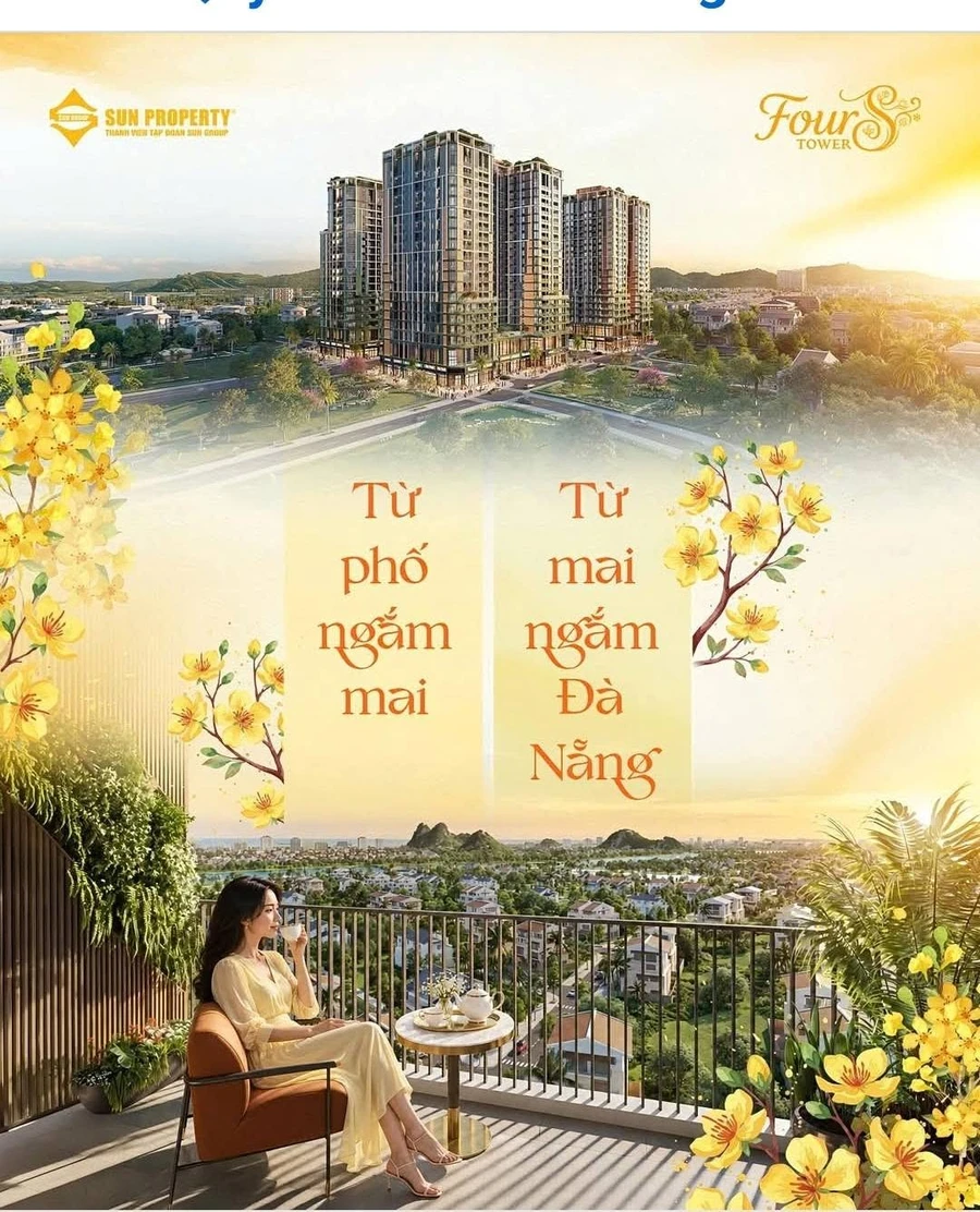 Bán căn hộ 1PN+ Fours Tower 45,2m² giá từ 2,332 tỷ tại Đà Nẵng - Ảnh 1
