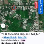 Bán đất thổ cư 5x28m mặt tiền đường đan view kênh ấp 7 Nhựt Chánh, Bến Lức giá 1,1 tỷ - Ảnh thu nhỏ 3