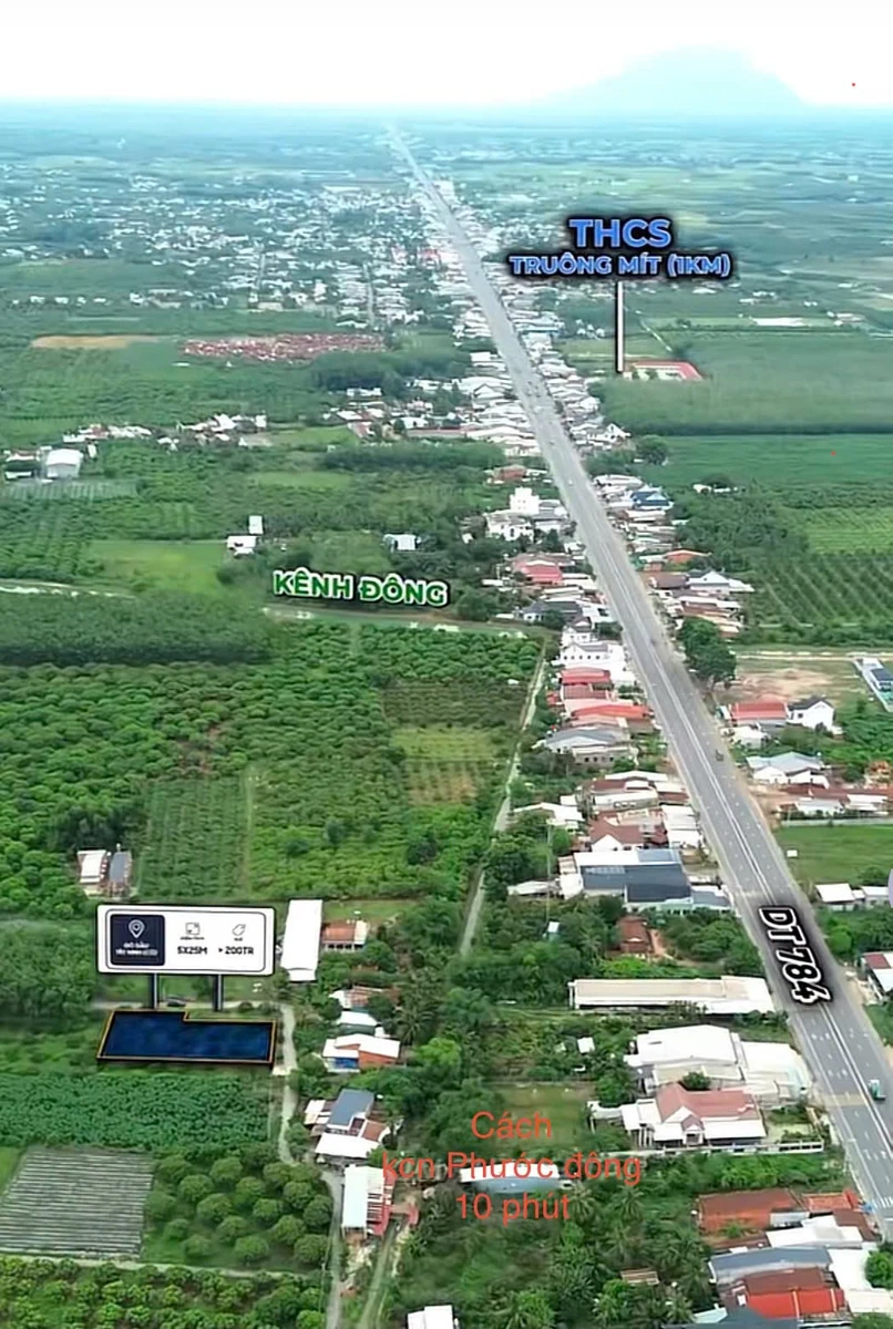 Bán đất full thổ cư 115m² Truông Mít Tây Ninh 265 triệu - Ảnh thu nhỏ 3