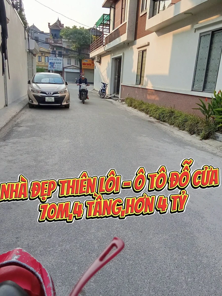Bán nhà 4 tầng 70m² Thiên Lôi, gần Aeon Mall - Ảnh 1
