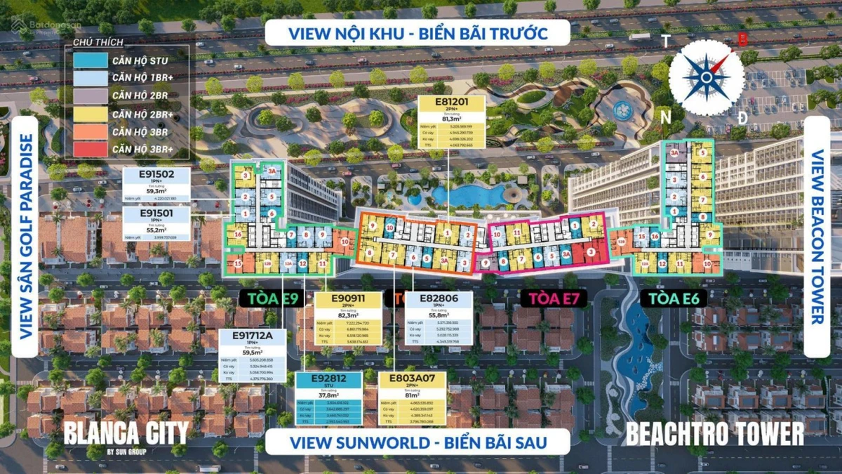 Bán căn hộ chung cư Beachtro Tower, Vũng Tàu, 3,294 tỷ, 55 m2, chỉ với giá ưu đãi - Ảnh thu nhỏ 2