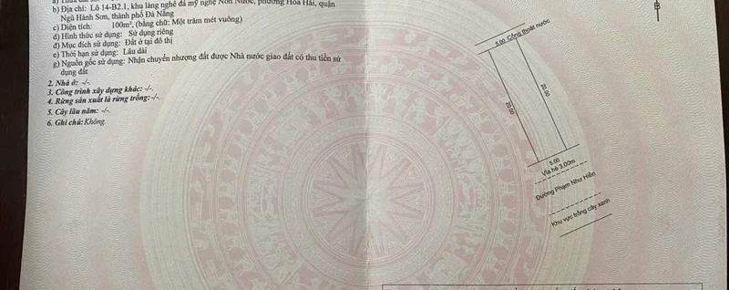 Chuyển nhượng đất mặt đường Phạm Như Hiền, 100m, 3,65 tỷ