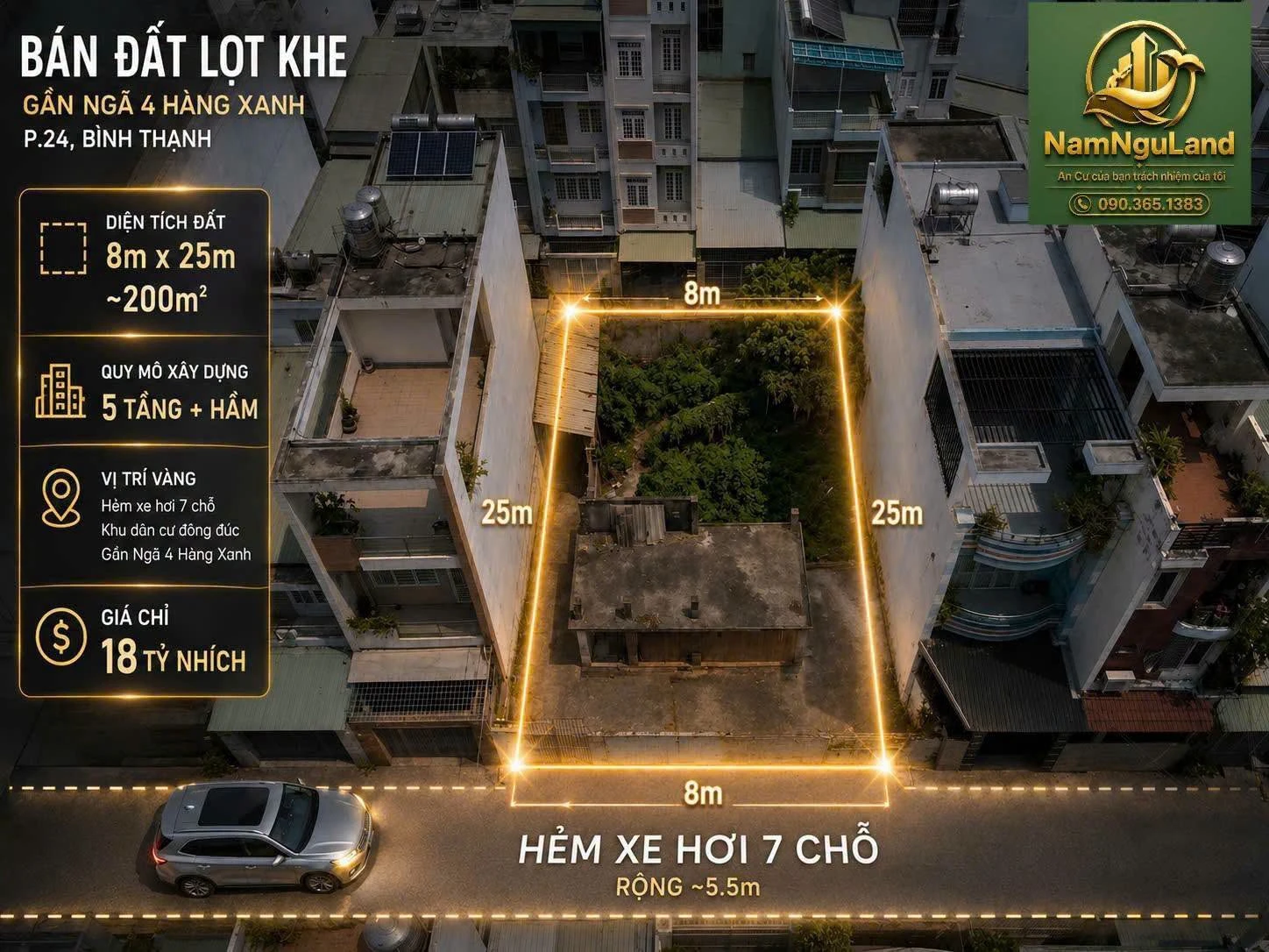 Bán đất Nguyễn Thái Sơn 200m2 - 17.5 tỷ - Ảnh 1