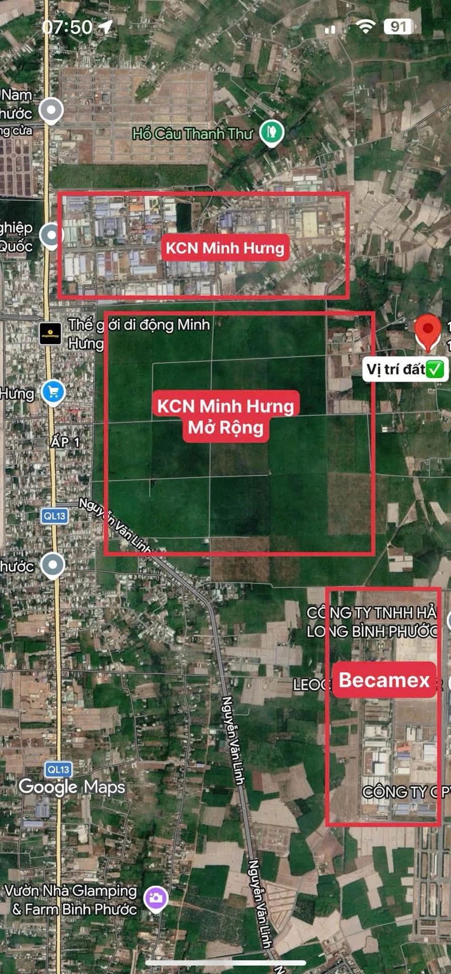 Bán đất 6m x 45m gần KCN Minh Hưng, Bình Dương - Ảnh 1