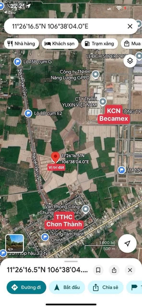 Bán đất nền 225m² đường Nguyễn Văn Linh, Chơn Thành - Ảnh thu nhỏ 3