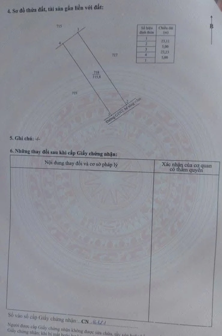 Bán đất thổ cư Thanh Phú Long 115m² giá 250 triệu - Ảnh thu nhỏ 4