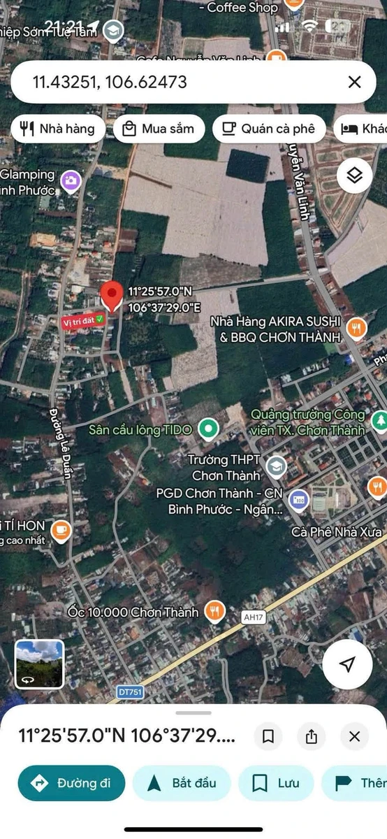Bán đất Chơn Thành 60m2 giá 650 triệu - Ảnh thu nhỏ 5