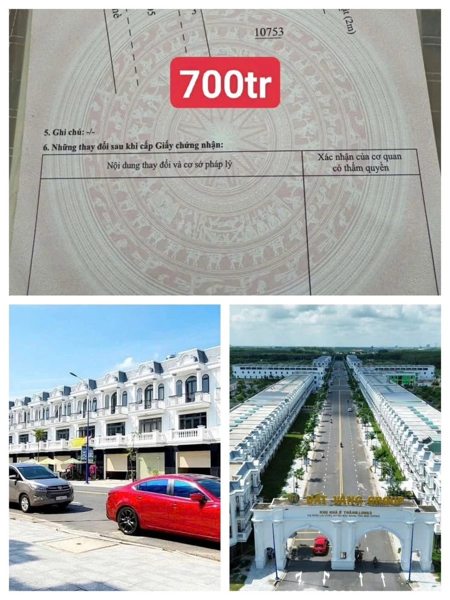 Bán lô đất 80m² thổ cư Thăng Long 2, Bàu Bàng - Ảnh 1