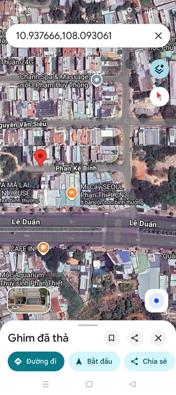 Bán đất thổ cư mặt tiền Phan Kế Bính, Phan Thiết, 85m2, 2 tỷ 650 triệu