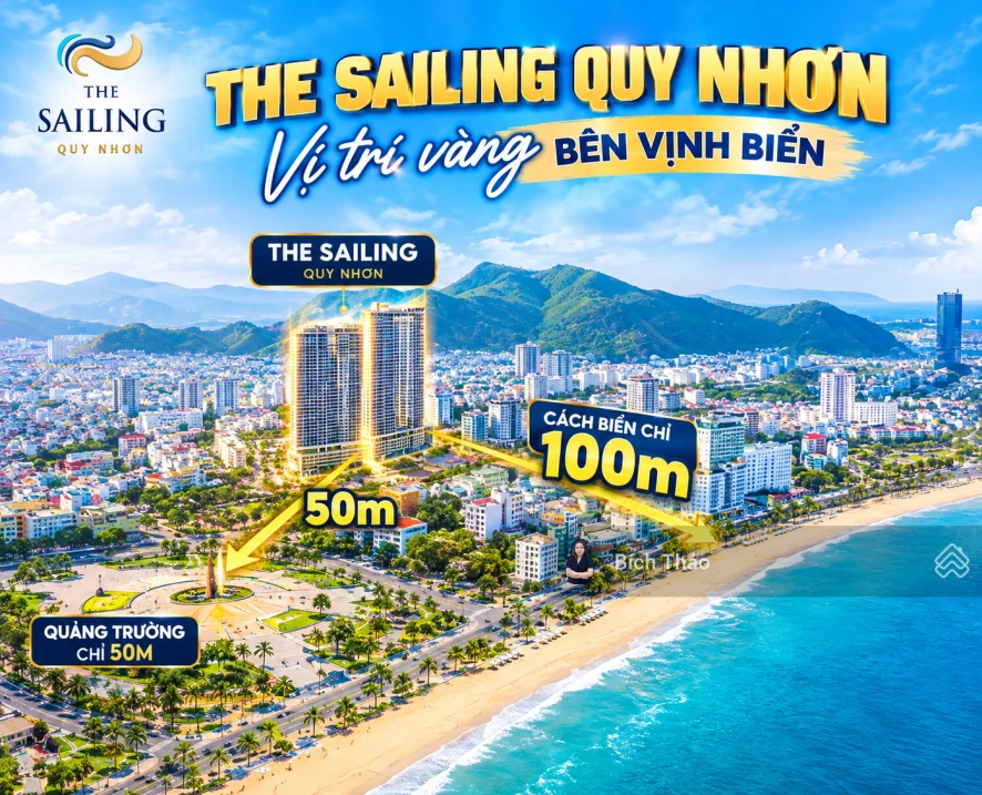Với 2 tỷ sở hữu lâu dài căn hộ tại The Sailing - điểm đến tại trung tâm Quy Nhơn - 100 m chạm biển - Ảnh 1