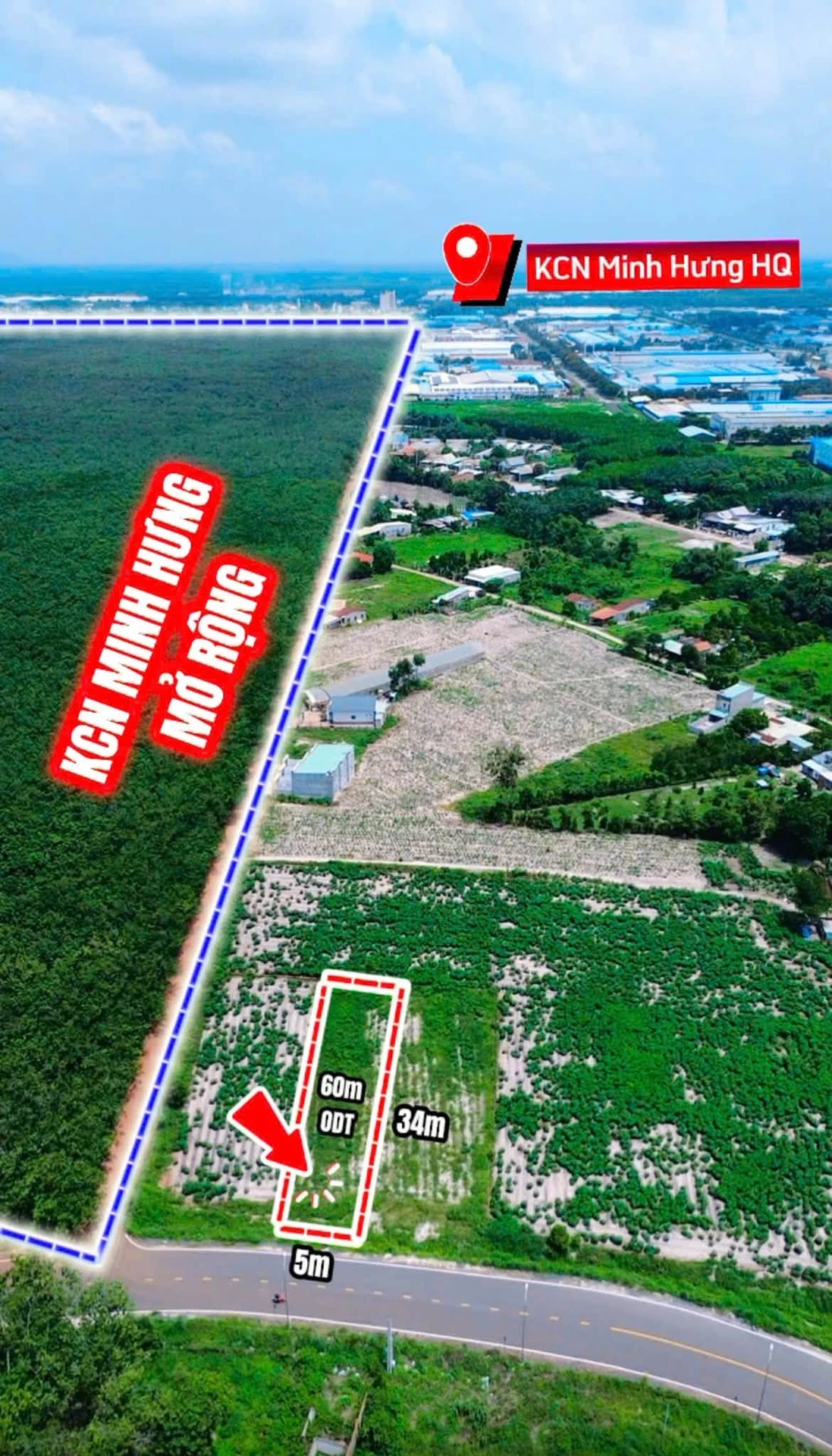 Bán đất KCN Minh Hưng 170m² giá 799 triệu Bình Chánh - Ảnh 1