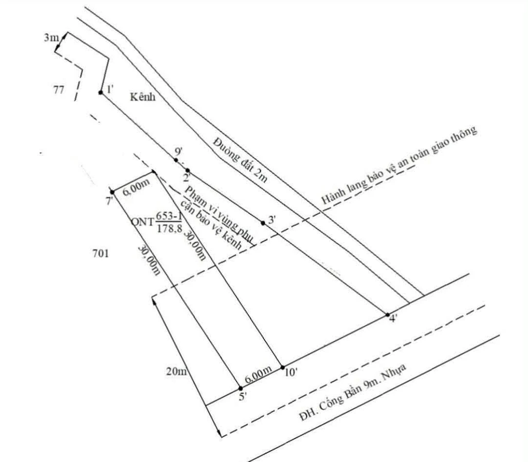 Bán đất thổ cư mặt tiền Nhựa Cống Bàn 180m² Tân Trụ Bình Dương - Ảnh thu nhỏ 2