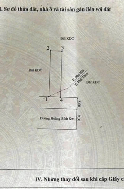 Bán đất mặt tiền Hoàng Bích Sơn Phan Thiết 100m2, 3 tỷ 4