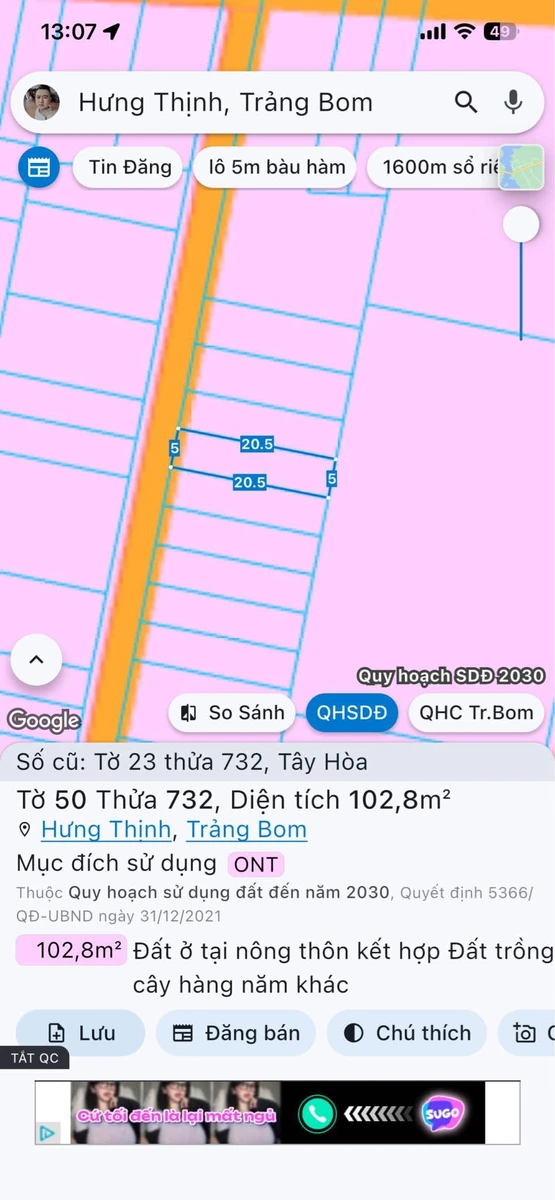 Bán đất sổ riêng 100m² Tây Hòa Bình Chánh - Ảnh thu nhỏ 4