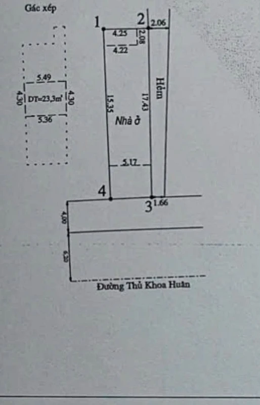 Bán nhà 4 gác, góc 2 mặt tiền, 116m² Phan Thiết, 13,5 tỷ