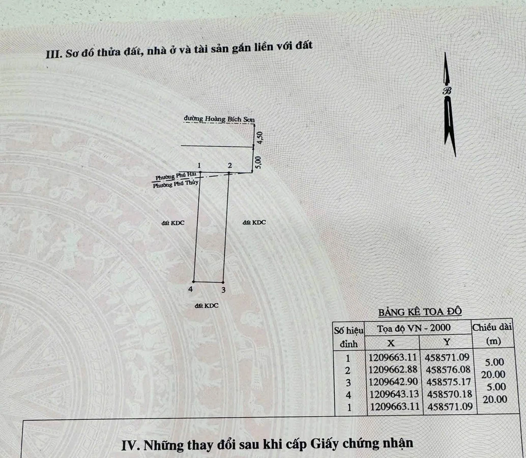 Bán lô đất 100m2 mặt tiền Hoàng Bích Sơn, Phan Thiết - Ảnh thu nhỏ 4