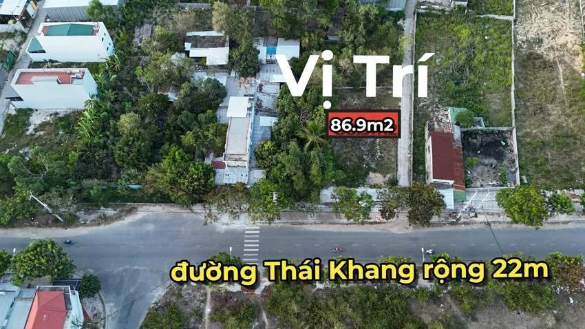 Bán đất Thái Khang Nam Nha Trang 86.9m² - 2.3 tỷ - Ảnh 1