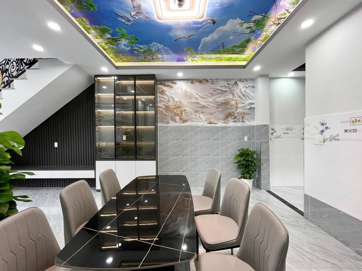 Bán nhà 1 trệt 1 lầu 150m2 thổ cư, 3PN, sổ hồng riêng gần ngã ba Mỹ Hạnh - Ảnh thu nhỏ 5